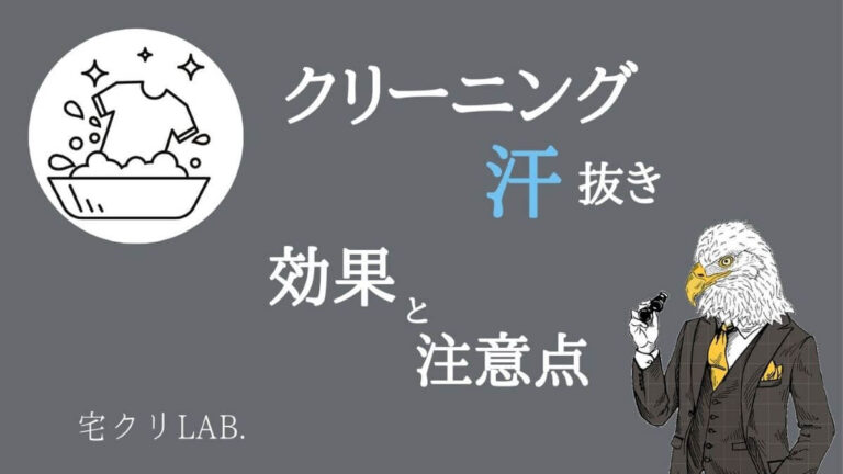 クリーニングの汗抜きは必要 おじさん臭も撃退 効果 注意点を解説 宅クリlab